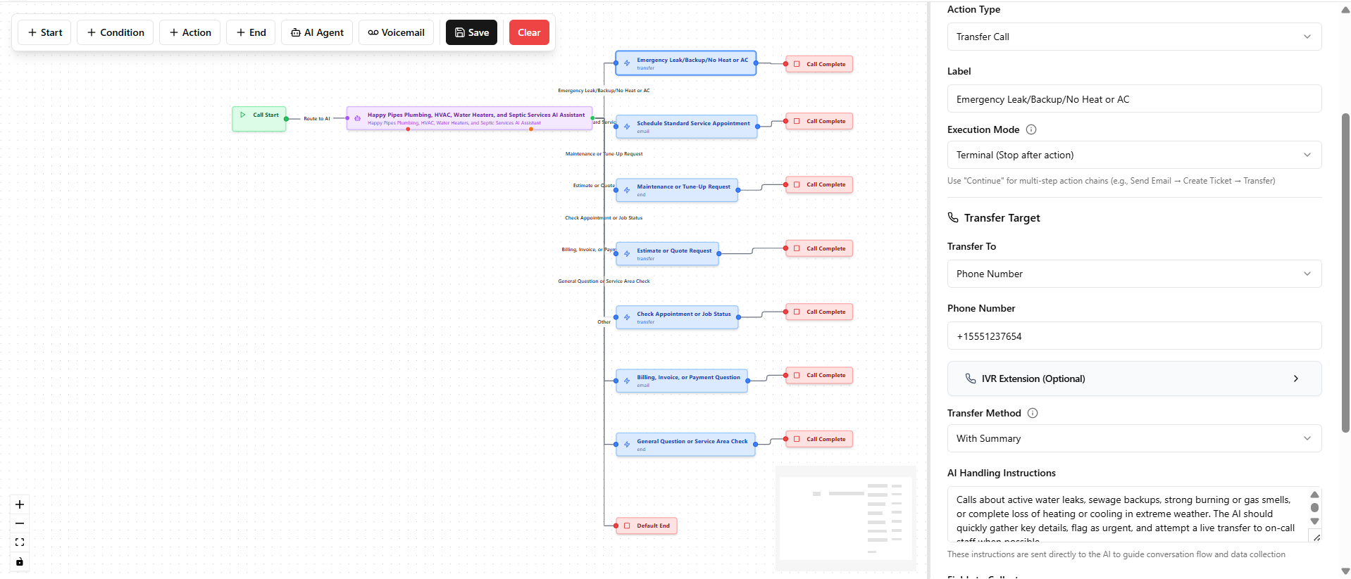 Visual Workflow Editor